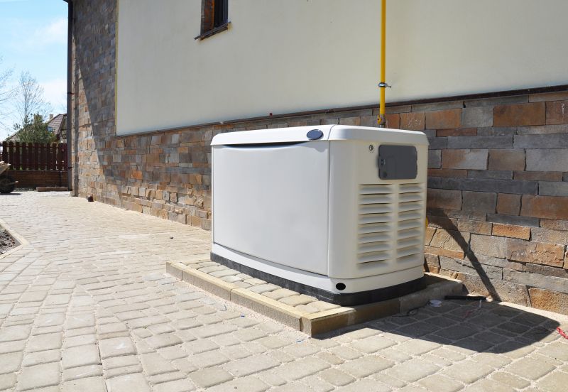 Residential Backup Generator in Operation